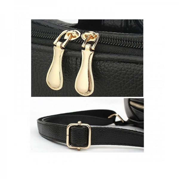 WOMEN BAGS BACKPACK PURSE PU LEATHER ZIPPER BAGS CASUAL BACKPACKS SHOULDER BAGS - BLACK - Image 6