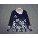 Blue Oasis Floral Navy Top - Image 2